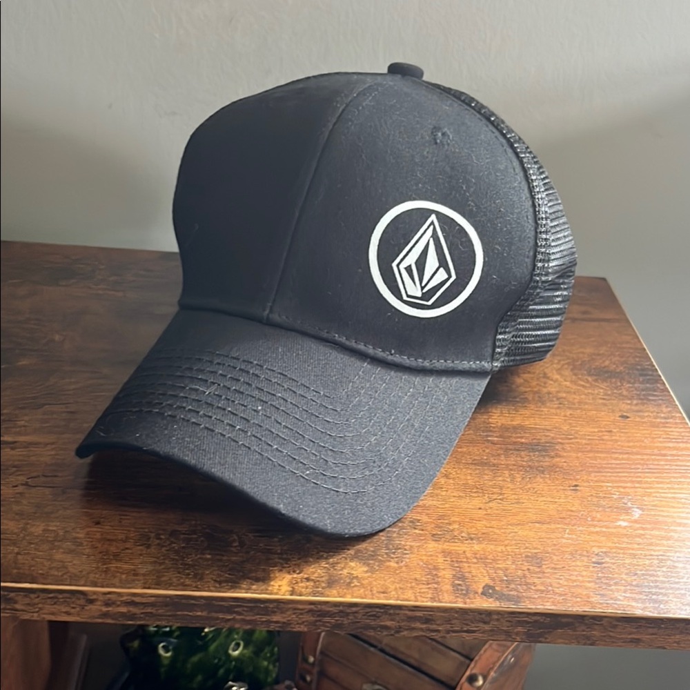 Volcom Black Trucker Hat